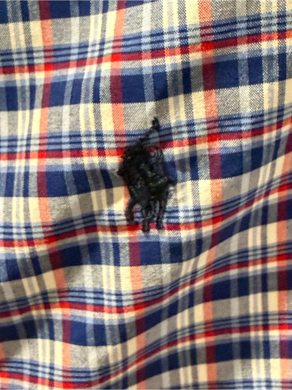 Boys Ralph Lauren Blue, White & Red Plaid Cotton Button-Down Shirt